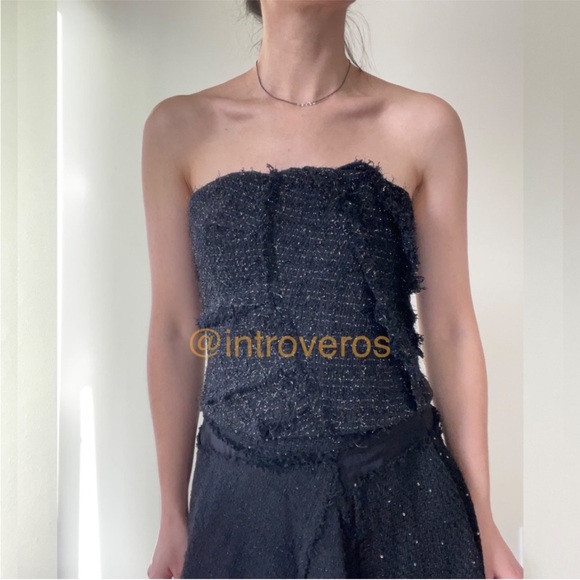 BLOGGERS FAVORITE ZARA Sparkly Bustier Limited Edition size M - Picture 2 of 6